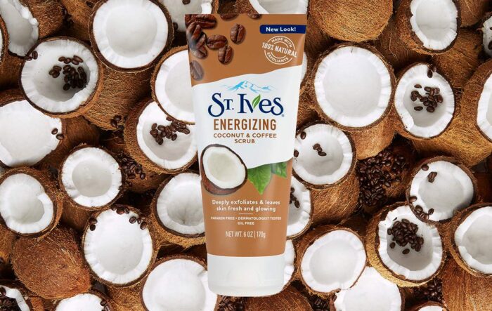 St. Ives Rise and Energize Face Scrub Deep Exfoliating Scrub Coconut and Coffee Dermatologist-Tested, 100% Natural Exfoliants Face Wash 6 oz 6 Count