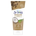 St. Ives Rise and Energize Face Scrub Deep Exfoliating Scrub Coconut and Coffee Dermatologist-Tested, 100% Natural Exfoliants Face Wash 6 oz 6 Count