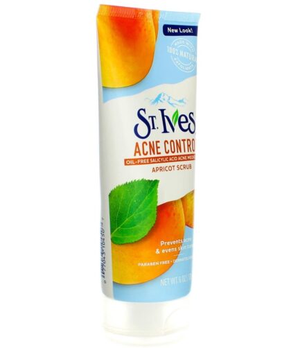 St. Ives Naturally Clear Apricot Scrub, Blemish Control 6 oz (Pack of 2)