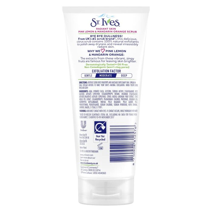 St Ives 150ml Radiant Skin Pink Lemon & Orange Scrub