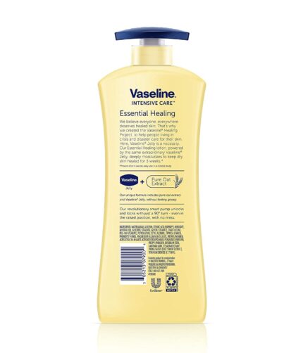Vaseline Intensive Care Essential Healing Body Lotion, Moisturize Dry Skin, Proven Effective Healing Skin Care, Noticeably Healthier Looking Skin, 20.3 oz.