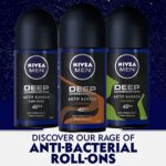Nivea For Men Deodorant Roll-On Dimension - Dark Wood + Espresso + Amazonia, Anti Perspirant, 48h 1.7oz/50ml (Pack of 3 Bundle) (Espresso)