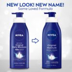NIVEA Original Moisture Body Lotion with Vitamin E, 16.9 Fl Oz Pump Bottle