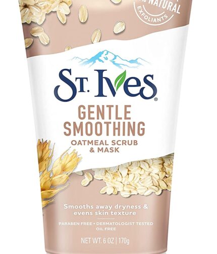 St. Ives Nourishing and Smoothing Face Scrub and Mask with Oats, 6 ounces