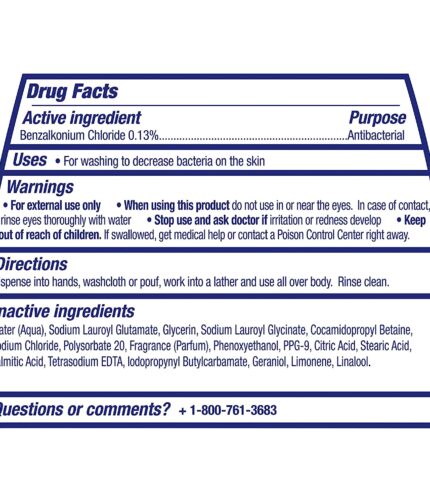 Dove Body Wash For All Skin Types Antibacterial Body Wash Protects from Dryness, 22 Fl Oz (Pack of 4), White